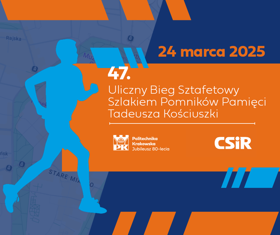 47. Uliczny Bieg Sztafetowy Szlakiem Pomników Pamięci Tadeusza Kościuszki – 24 marca 2025
