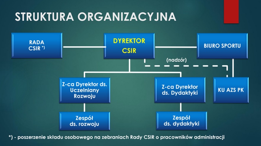 Struktura organizacyjna CSiR