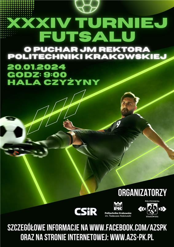 Turniej Futsalu o Puchar JM Rektora PK